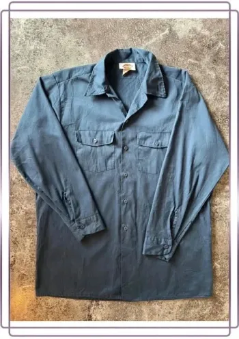 Chemise bleu homme Dickies taille XL Men shirt - Herrenhemd - Camicia uomo
