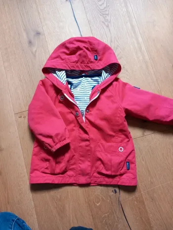 Veste coupe vent mi saison fuschia