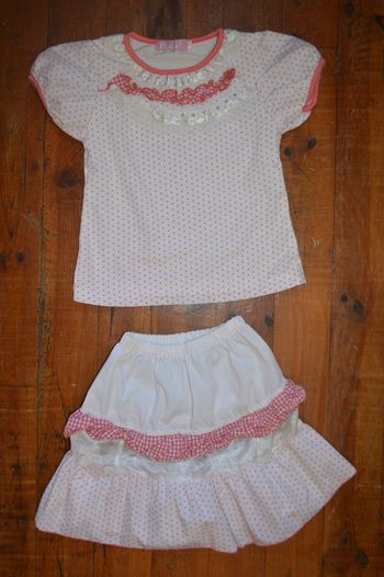 Ensemble Tee shirt + Jupe 6 Ans