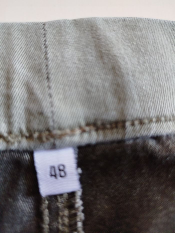 Pantalon vert elastanne  ceinture elastique - photo numéro 2