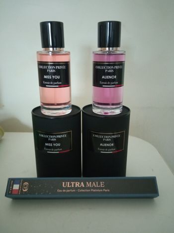 2 parfums femme collection privée 50 ml plus 1 parfums homme 35 ml