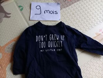 Lot 2 t-shirt manches longues 9 mois