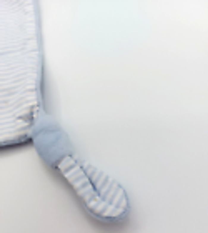 LIRE svp Doudou plat bleu pieuvre octopus dos rayures bleu blanc EARLY DAYS PRIMARK - photo numéro 5
