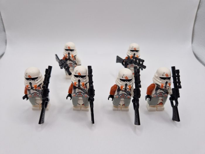 Figurines type lego 6 clones de la 212ème star wars - photo numéro 4