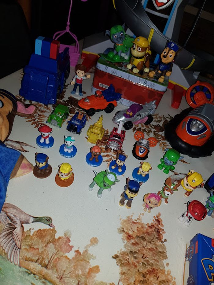 Gros lot pat patrouille paw patrol - QG Tour de controle + véhicules + figurines + jeu marionnette - photo numéro 4