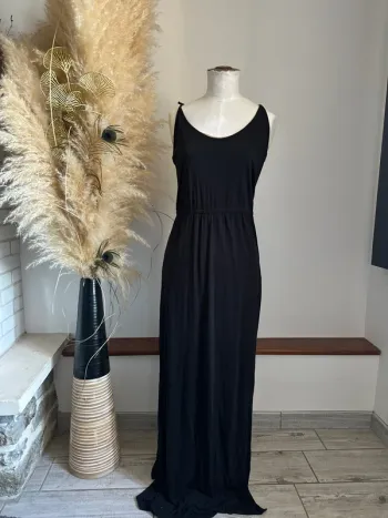 Robe d’été très longue noire Jennyfer M