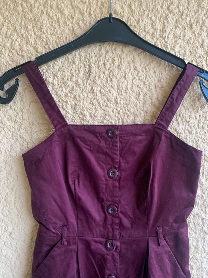 Robe bordeaux H&M taille 34 - photo numéro 2