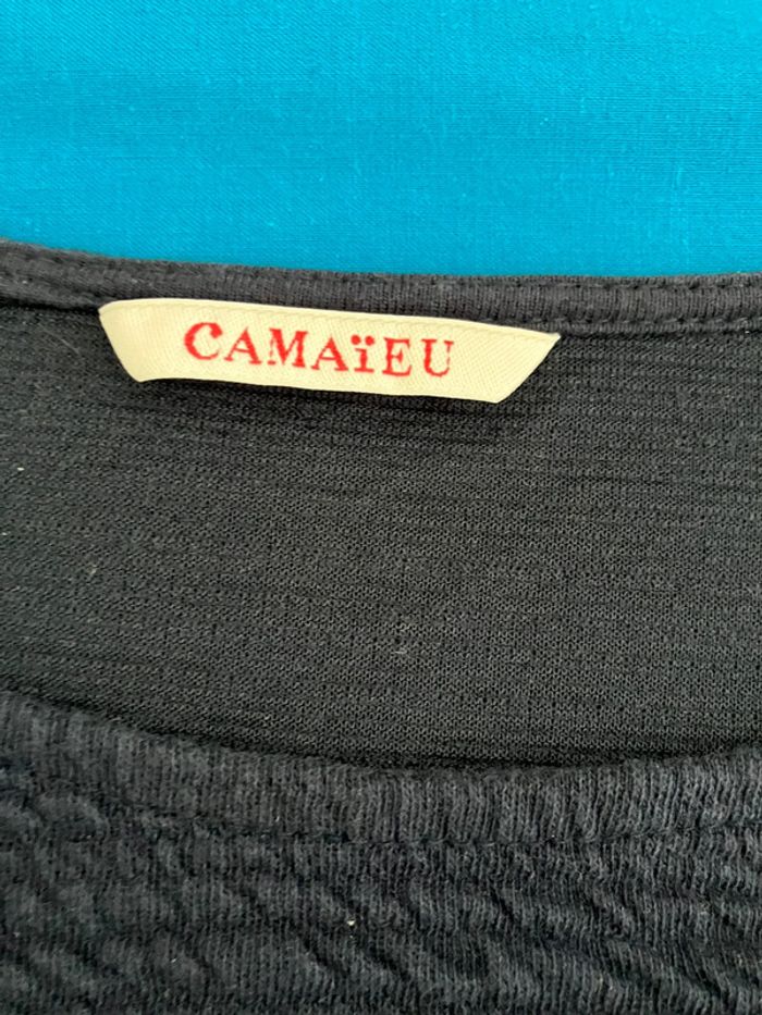 Haut bleu marine femme taille S camaïeu - photo numéro 7