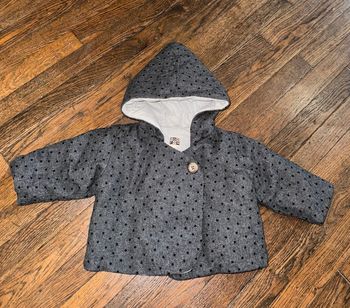 manteau Bonton, étoiles 12 mois, 70% de laine