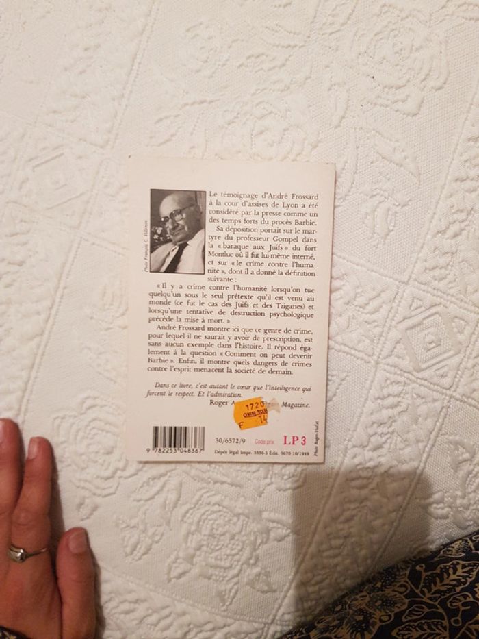 Le crime contre l'humanité- Frossard - photo numéro 2