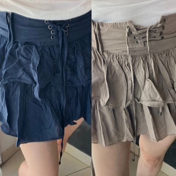 Jupe marine et marron