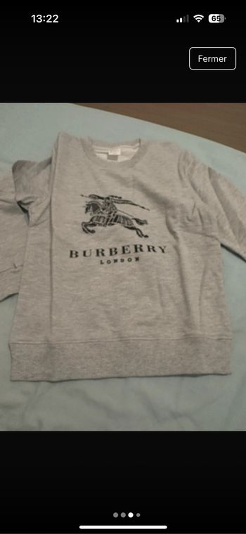 Pull burberry enfants