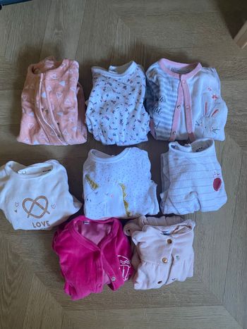 Lot pyjamas en velours 3 mois