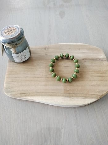 Bracelet perles résine 