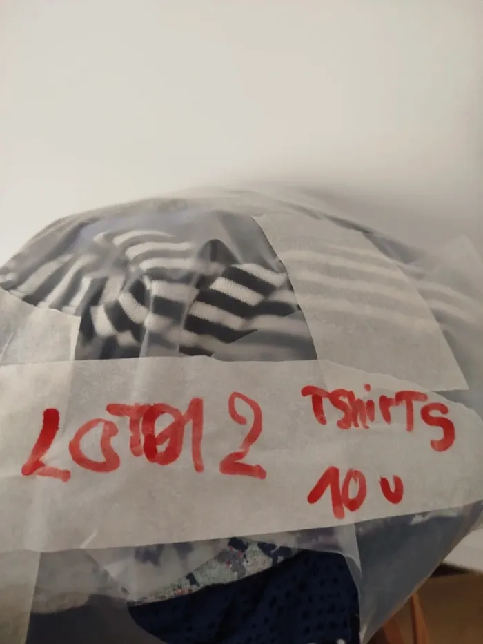 Lot de 10 t-shirts et top femme taille S à M – imprimés, basiques, manches courtes LOT012 - photo numéro 19