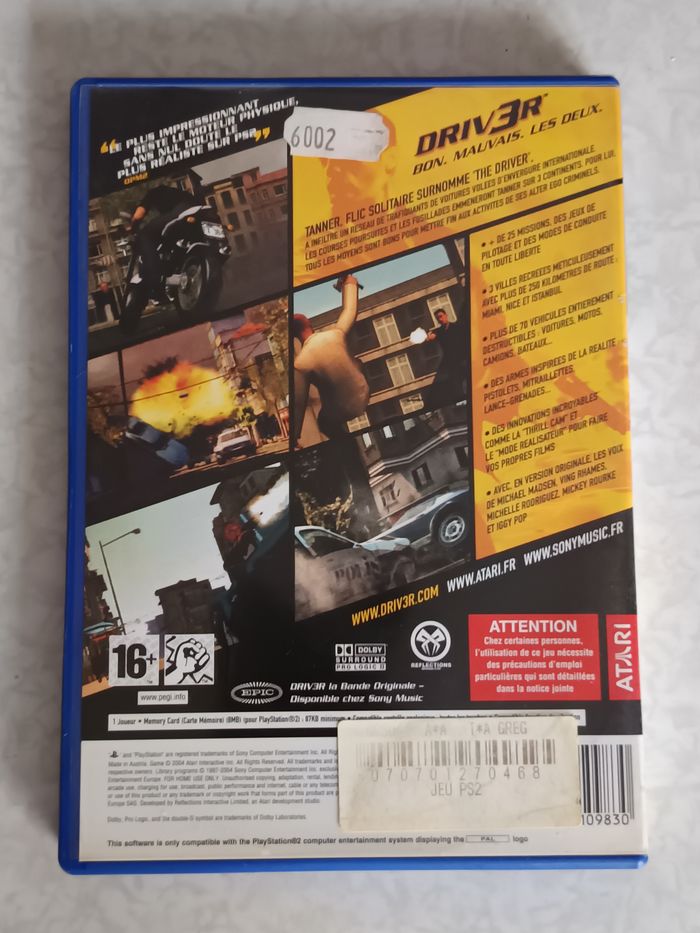 Driver 3 - PS2 - FR PAL - notice incluse en très bon état - photo numéro 2