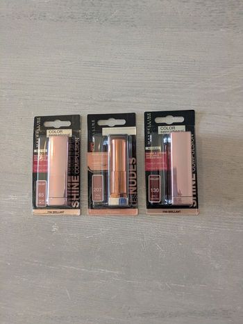 💄 Lot de 3 rouges à lèvres Maybelline Color Sensational – Neufs 💄