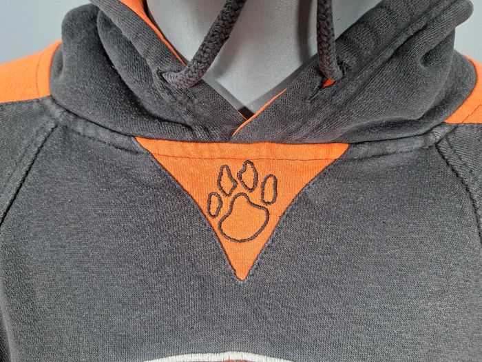sweat a capuche holloway / Hoodie / homme taille L / noir et orange - brodé / togers cherry (389) - photo numéro 4
