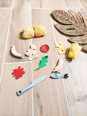 🥪 Dinette lot divers aliments création de sandwichs en tissu- peluche