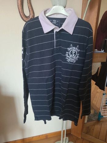 Polo celio manches longues à rayures