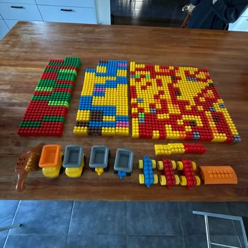 Gros mots de briques de construction pour enfants 370 pièces