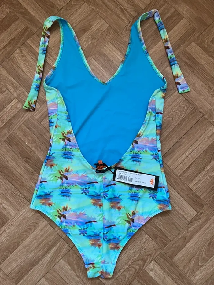 Maillot de bain une pièce bleu Sundek (NEUF) - photo numéro 2