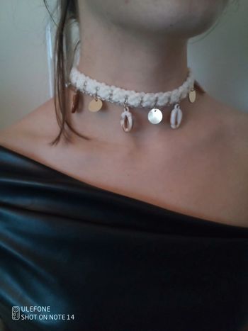 Collier tour du cou bohème coquillages