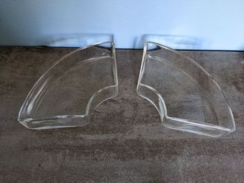 Petits paniers de rangements transparents quart de cercle