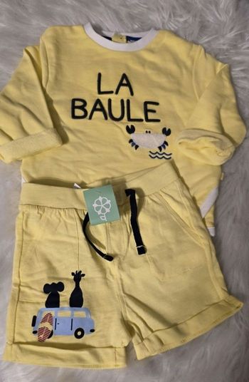 NEUFS (NON PORTÉS) 😍💙 sweat et short 18mois garçon 💙😍