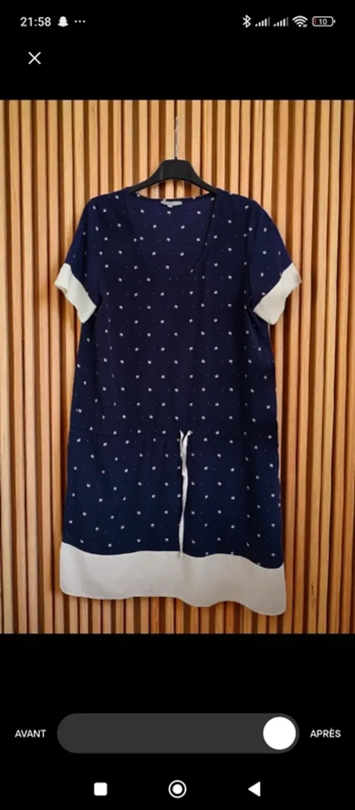 Robe bleu marine Etam taille 40