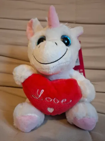 Peluche licorne neuve saint Valentin amour love