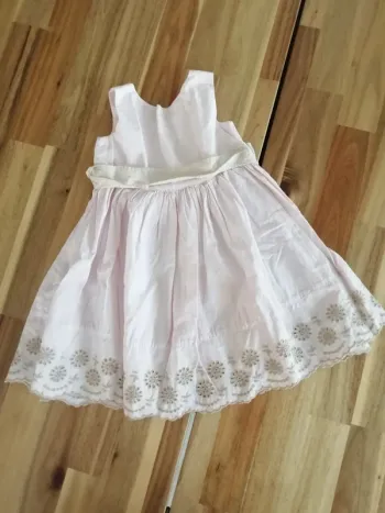 Robe Mila blue rose et crème