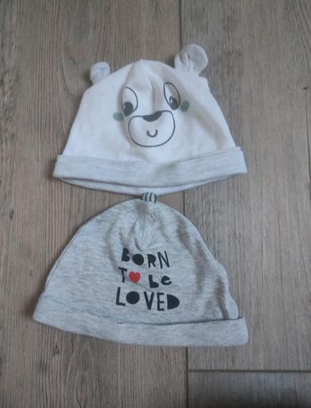 Lot de 2 bonnets en coton h&m