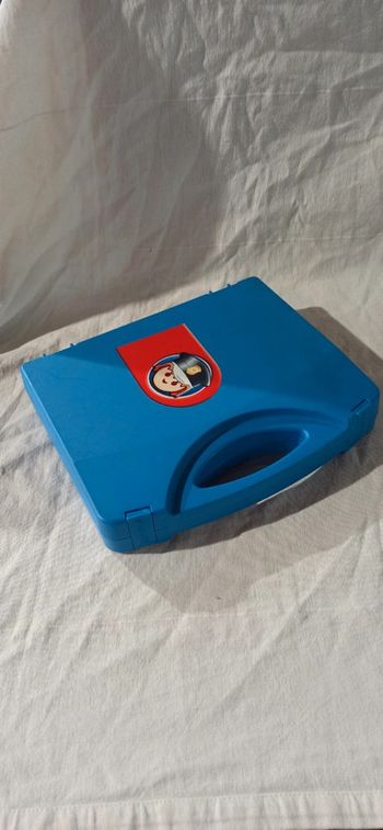 Valisette bleue de rangement playmobil