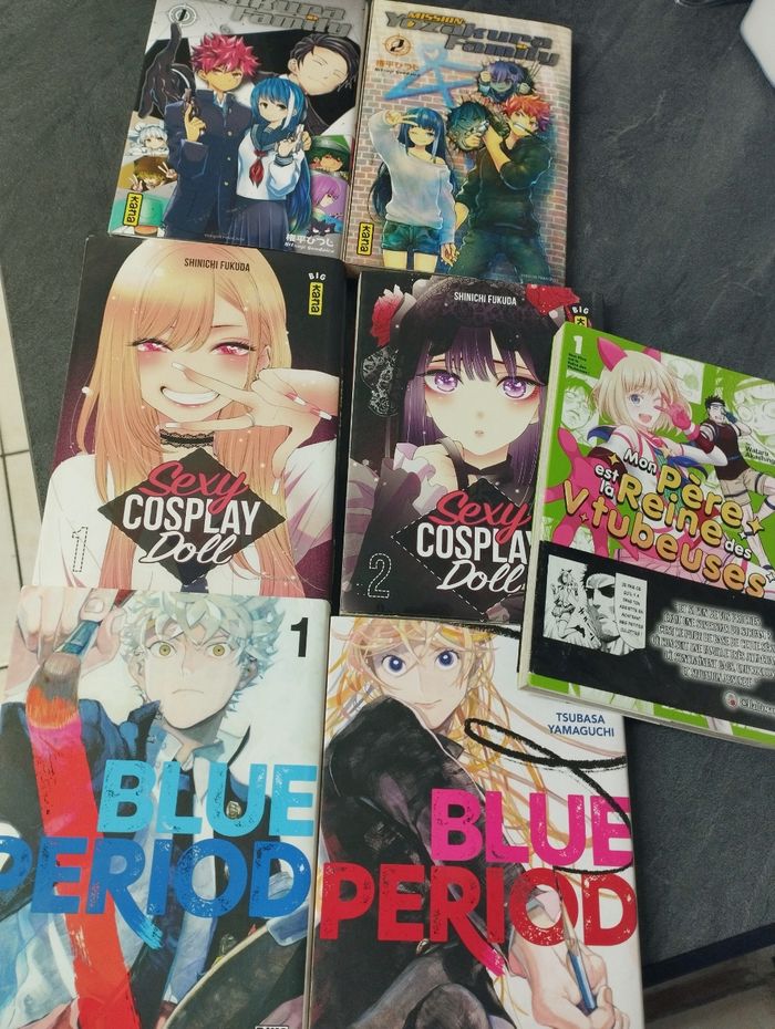 Lot de 7 mangas shonen tome 1 et 2 de chaque