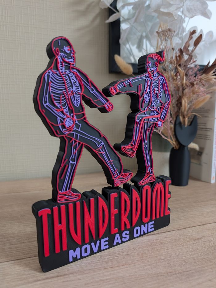 Thunderdome Move as One logo décoratif 18x23cm Excellent état - photo numéro 2