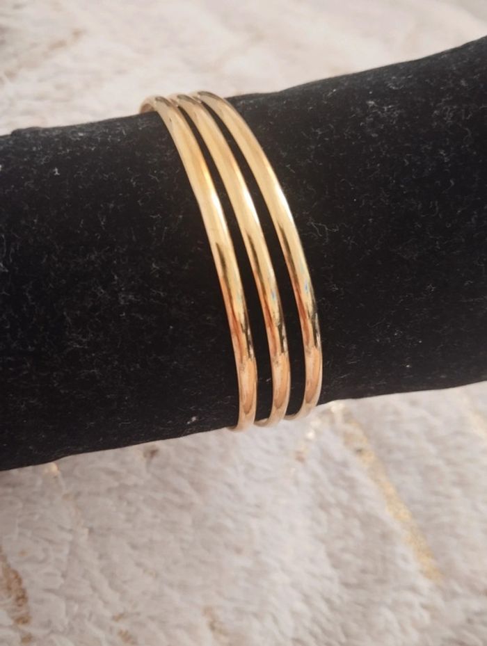 3 bracelets en acier inoxydable