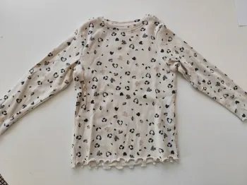 T-shirt côtelé manches longues