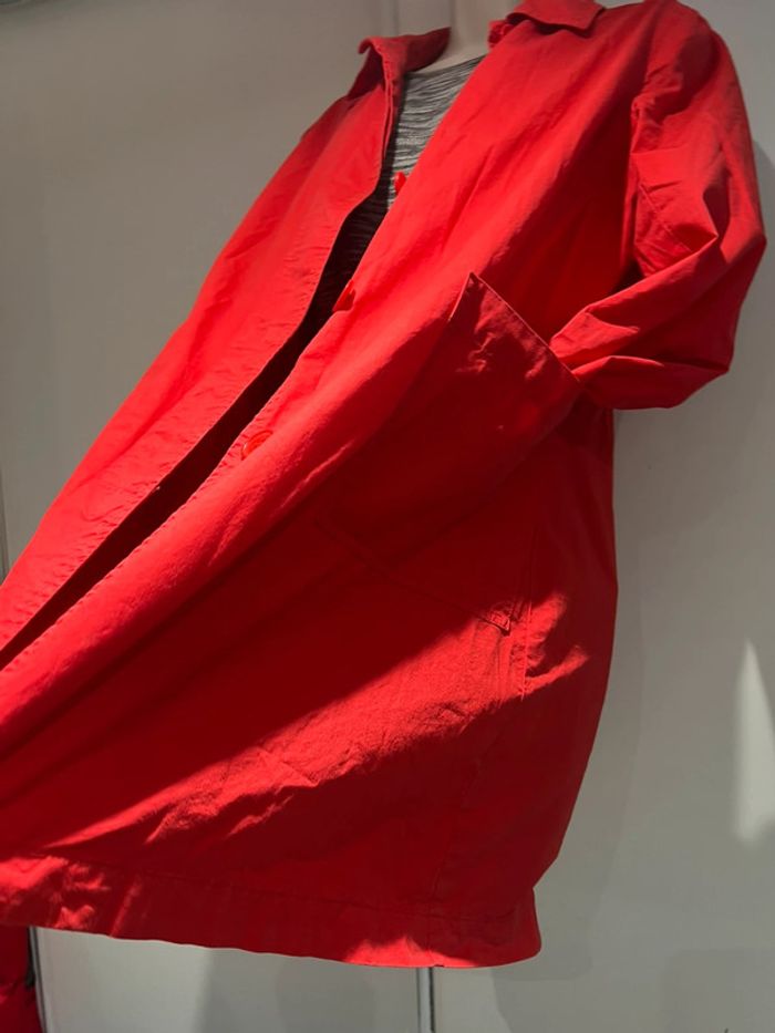 Nice things trench coat sans capuche Rouge taille S - photo numéro 13