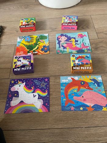 Lot de 4 mini puzzles