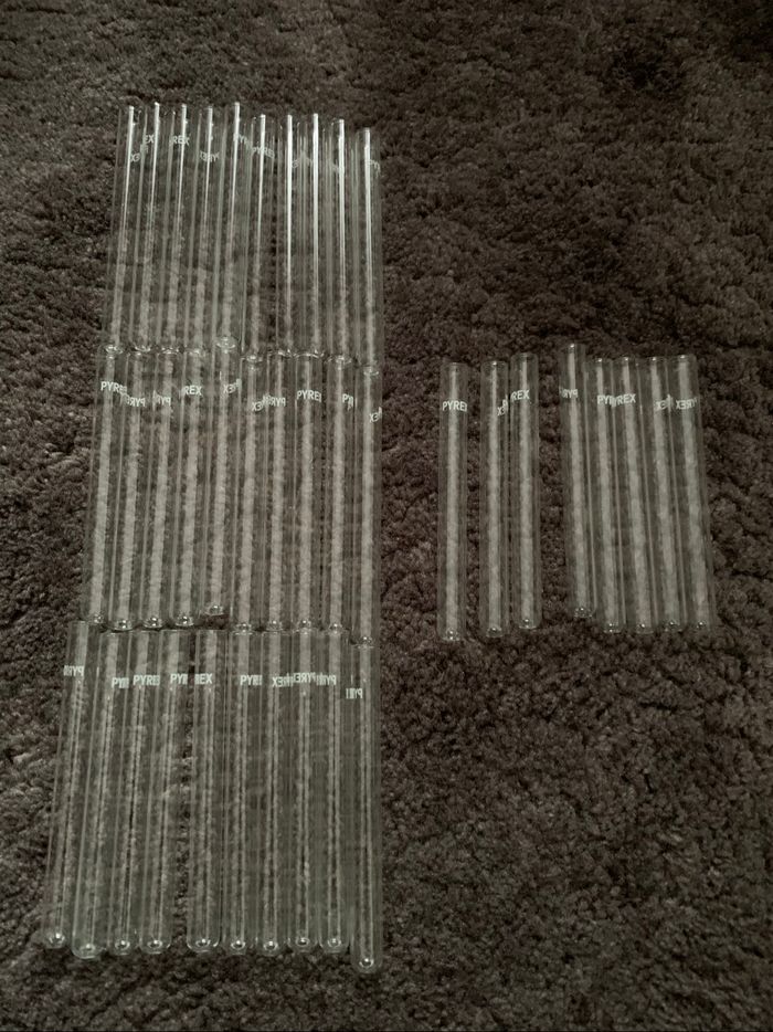 Lot de mini tubes à essai
