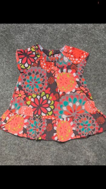 Robe velours coton bébé fille 6 mois