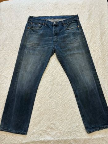 Jean Levi’s 501 coupe droite straight bleu homme taille W38 XL/48 L34 Mexico 00s y2k