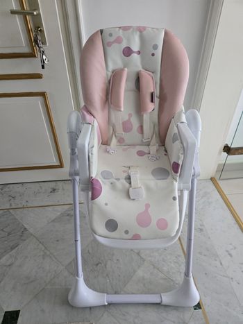 Vends chaise haute kinderkraft rose