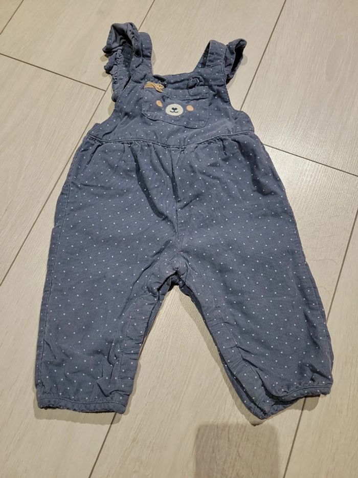 Salopette hiver fille velours Sergent Major 12 mois