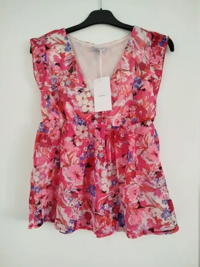 Blouse fleurie T S-M