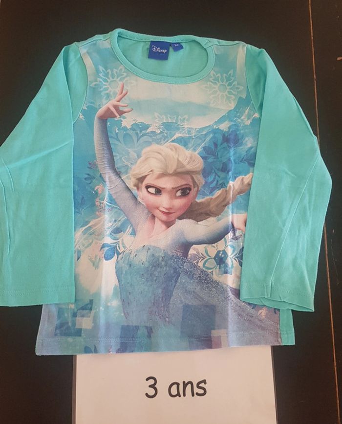 T-shirt ml reine des neiges 3 ans