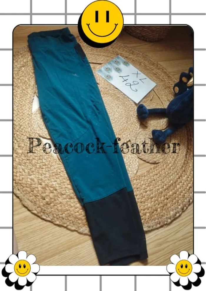 Legging de sport bleu Decathlon 42 - photo numéro 2