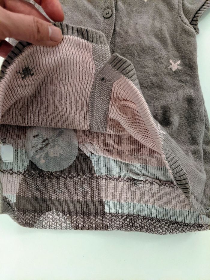 Robe pull orchestra 12 mois 74 cm tricoté jacquard - photo numéro 4