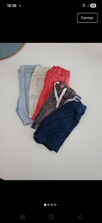 5 Shorts Garçon 18 Mois